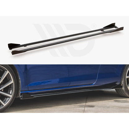 Maxton Design Street Pro Side Skirt Diffusers + Flaps - VW Golf R Mk7.5