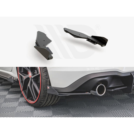 Maxton Design Street Pro Rear Side Splitters + Flaps - VW Golf GTI Mk8