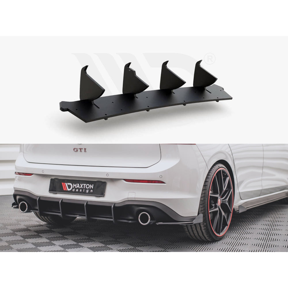 Maxton Design Street Pro Rear Diffuser V1 - VW Golf GTI Mk8