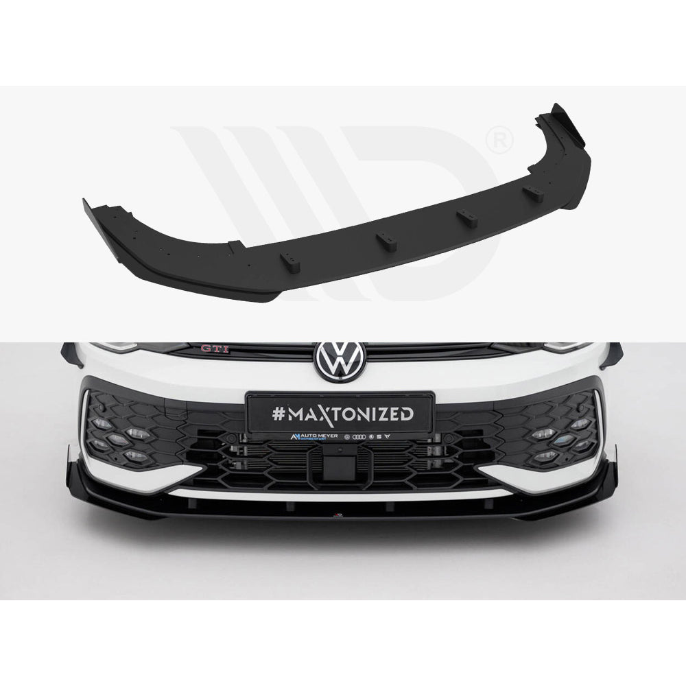 Maxton Design Street Pro Front Splitter + Flaps - VW Golf GTI Mk8.5