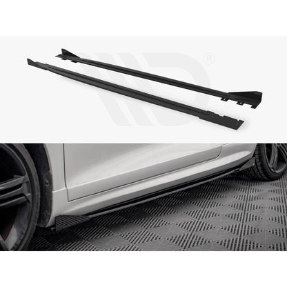 Maxton Design Street Pro Side Skirt Diffusers + Flaps - VW Scirocco R