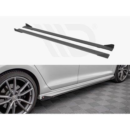 Maxton Design Street Pro Side Skirt Diffusers + Flaps - VW Golf R Mk7