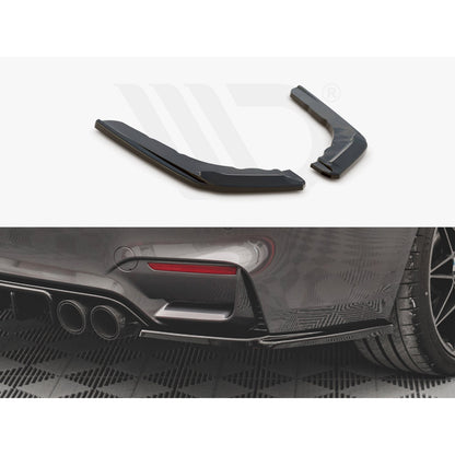 Maxton Design Street Plus Rear Side Splitters V3 - BMW M4 F82/F83