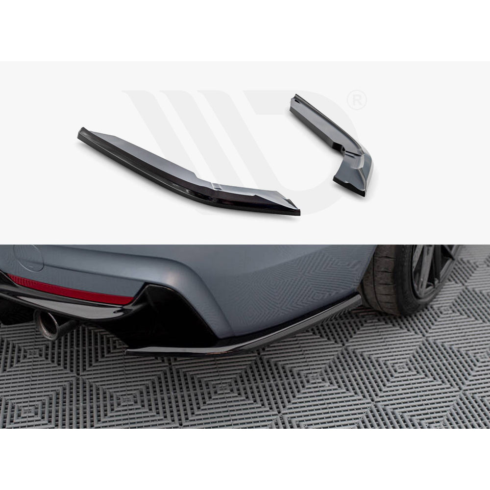 Maxton Design Street Plus Rear Side Splitters V4 - BMW 435i 440i F32/F36