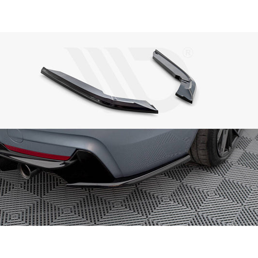 Maxton Design Street Plus Rear Side Splitters V4 - BMW 435i 440i F32/F36