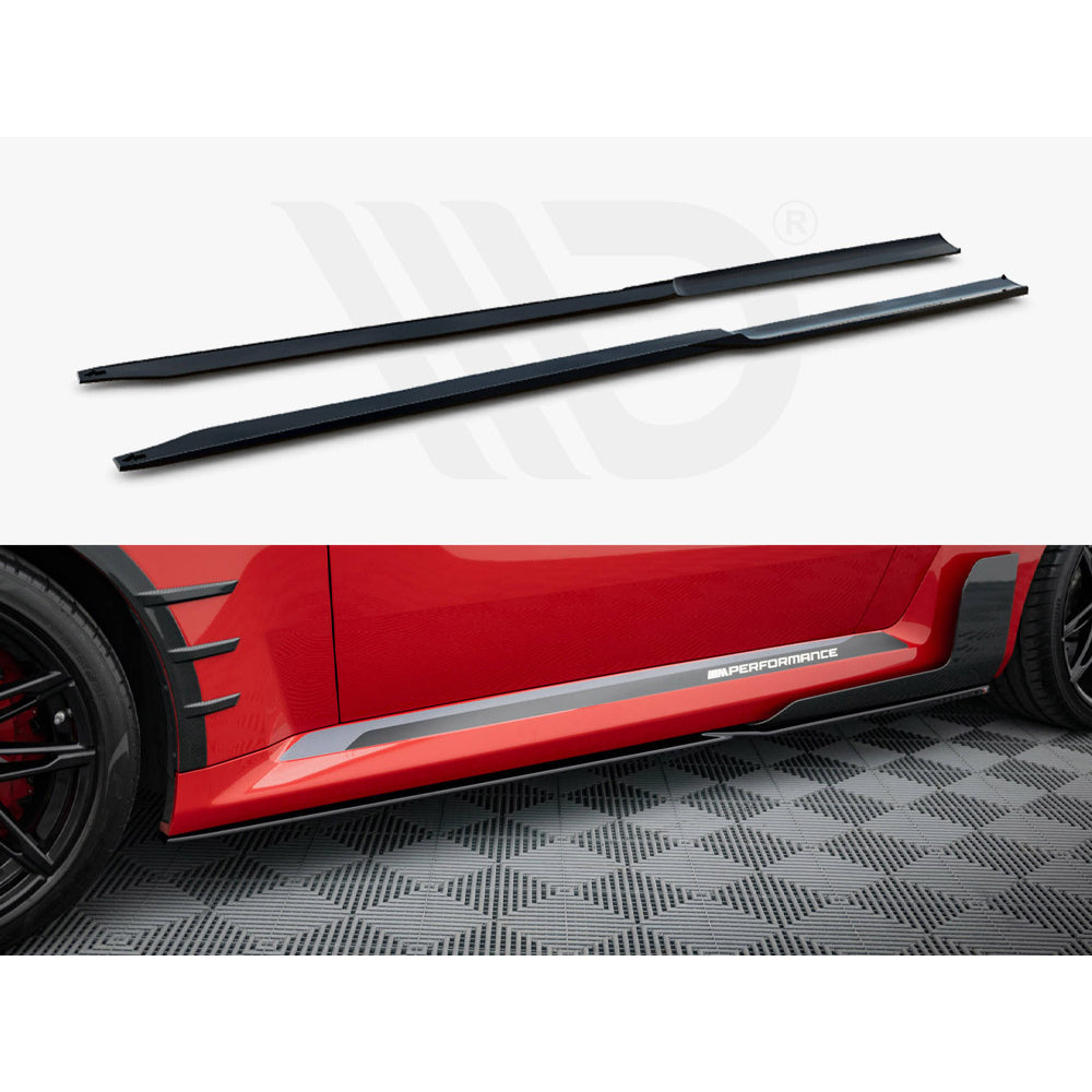 Maxton Design Street Plus Side Skirt Diffusers - BMW M2 G87 M-Performance