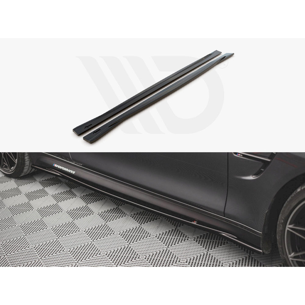 Maxton Design Street Plus Side Skirt Diffusers V2 - BMW M4 F82/F83