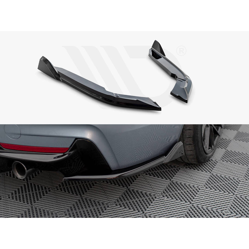 Maxton Design Street Plus Rear Side Splitters V5 - BMW 435i 440i F32/F36