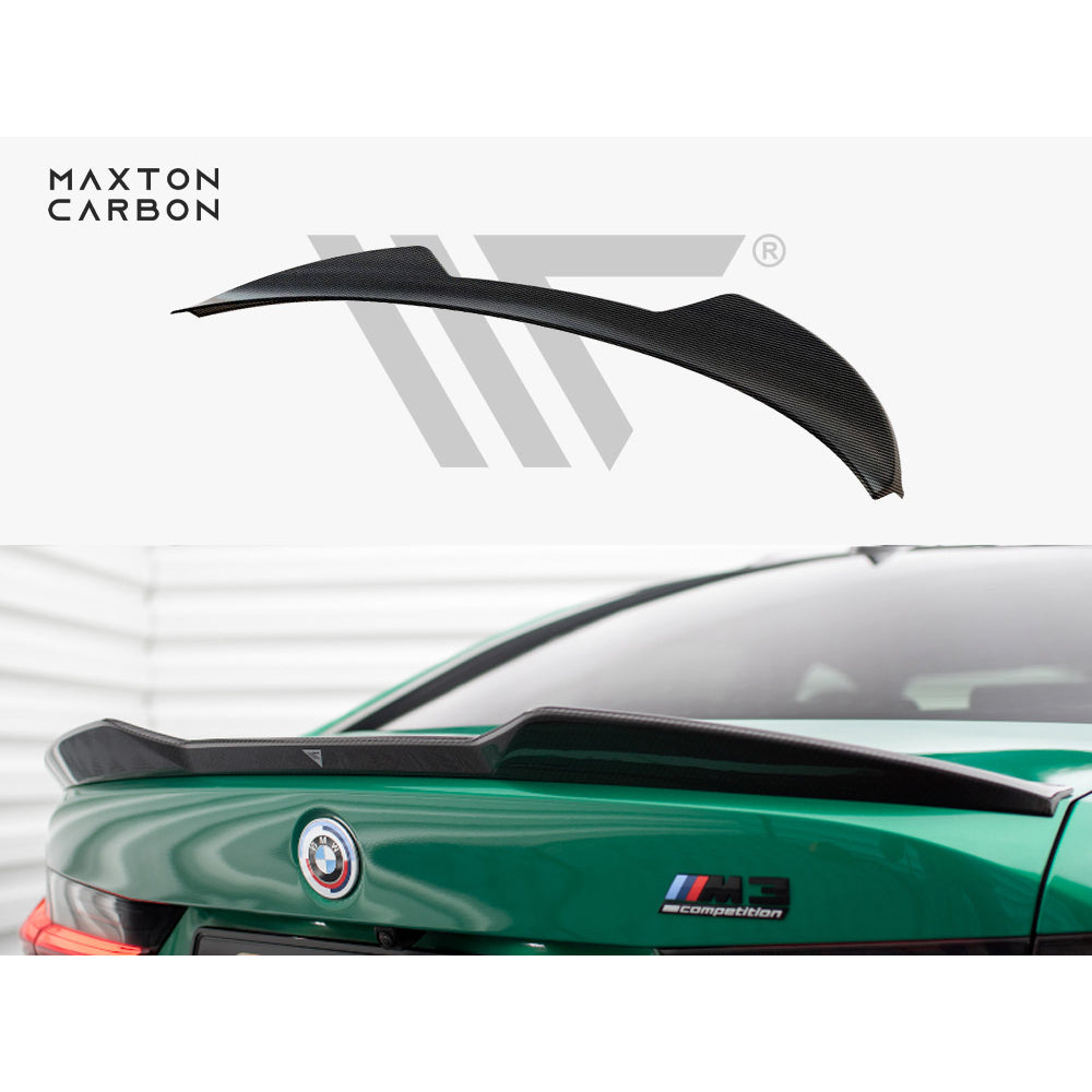 Maxton Design Carbon Fibre Spoiler Cap - BMW M3 G80