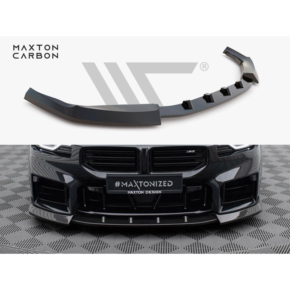 Maxton Design Carbon Fibre Front Splitter V2 - BMW M2 G87