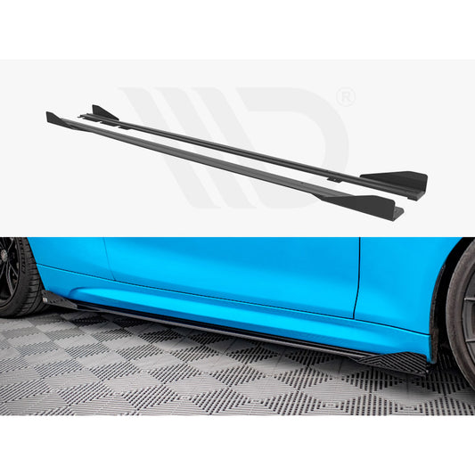 Maxton Design Street Pro Side Skirt Diffusers + Flaps - BMW M2 F87 (Inc. Competition)