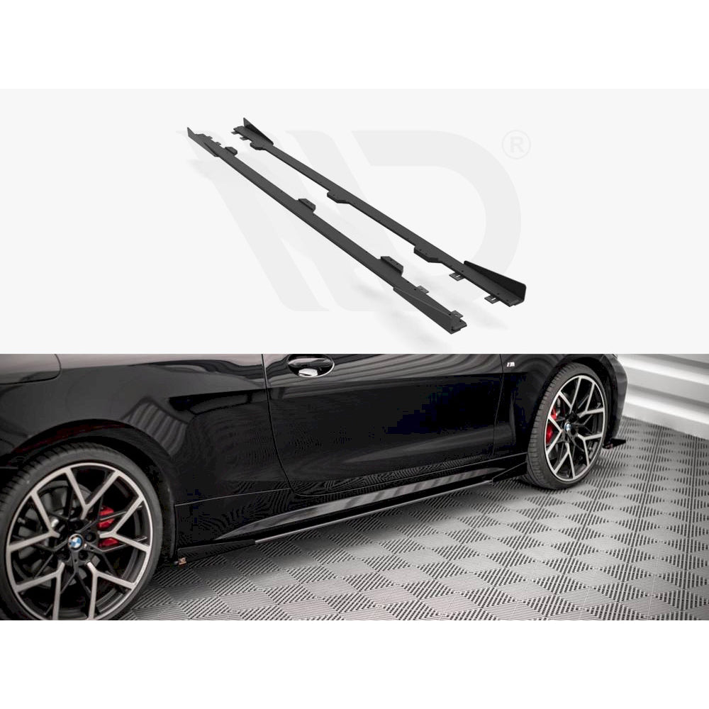 Maxton Design Street Pro Side Skirt Diffusers + Flaps - BMW M440i G22/G23