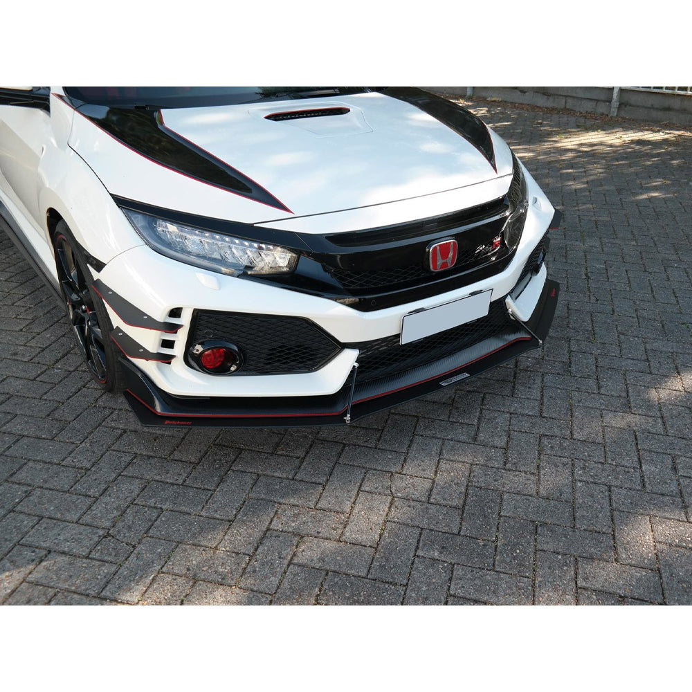 Honda Racing Splitter Maxton Design Racing Front Splitter V1 - Honda Civic Type R FK8 – JXL ...