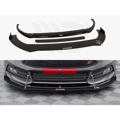 Maxton Design Racing Hybrid Front Splitter V2 - Ford Focus ST Mk3.5 (ST250)