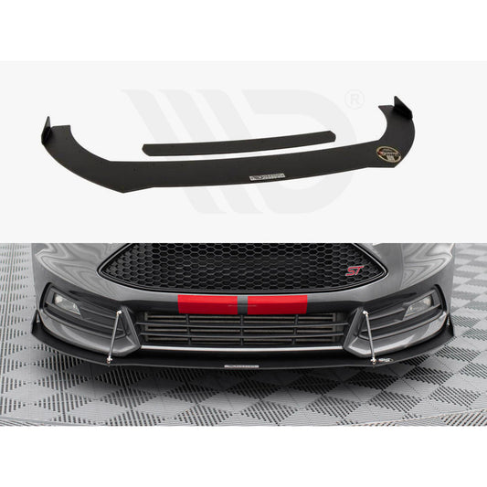 Maxton Design Racing Front Splitter V2 - Ford Focus ST Mk3.5 (ST250)