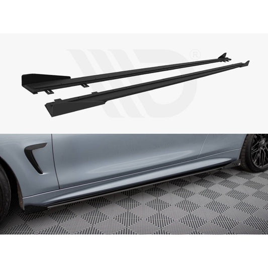 Maxton Design Street Pro Side Skirt Diffusers + Flaps - BMW 435i/440i F32/F33/F36