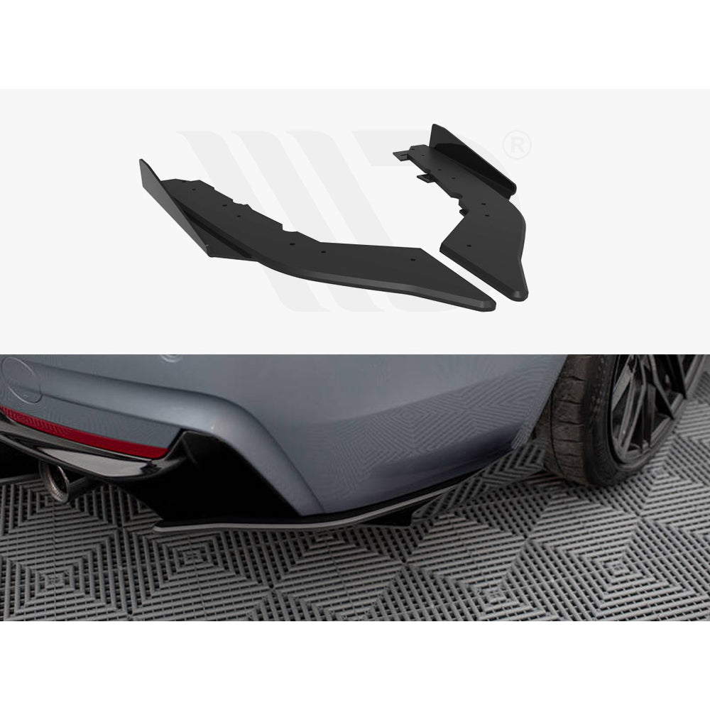 Maxton Design Street Pro Rear Side Splitters + Flaps - BMW 435i/440i F32/F33