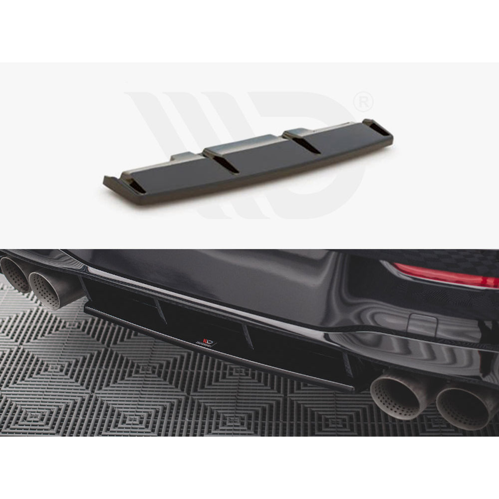 Maxton Design Street Plus Central Rear Splitter - VW Golf R Mk8