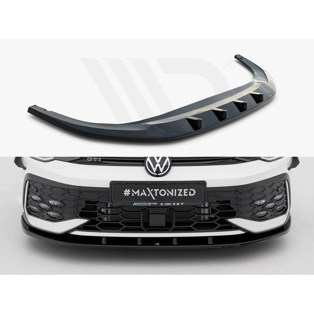 Maxton Design Street Plus Front Splitter V1 - VW Golf GTI Mk8.5