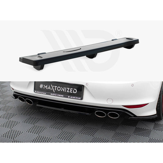 Maxton Design Street Plus Central Rear Splitter V2 - VW Golf R Mk7