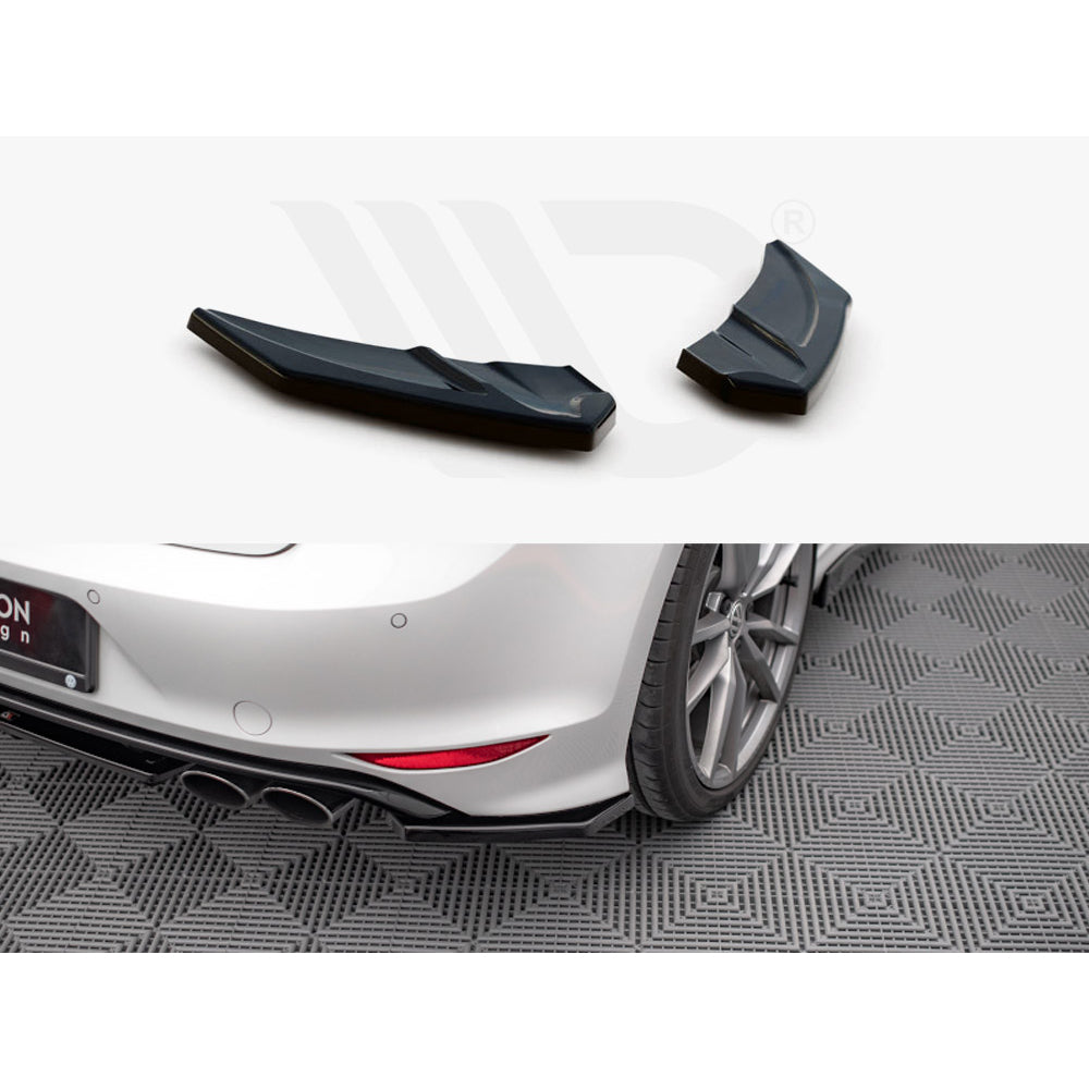 Maxton Design Street Plus Rear Side Splitters V3 - VW Golf R Mk7