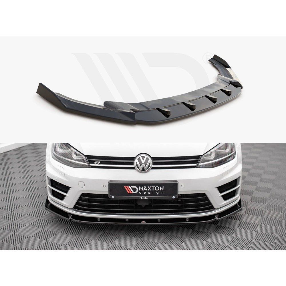 Maxton Design Street Plus Front Splitter V4 - VW Golf R Mk7