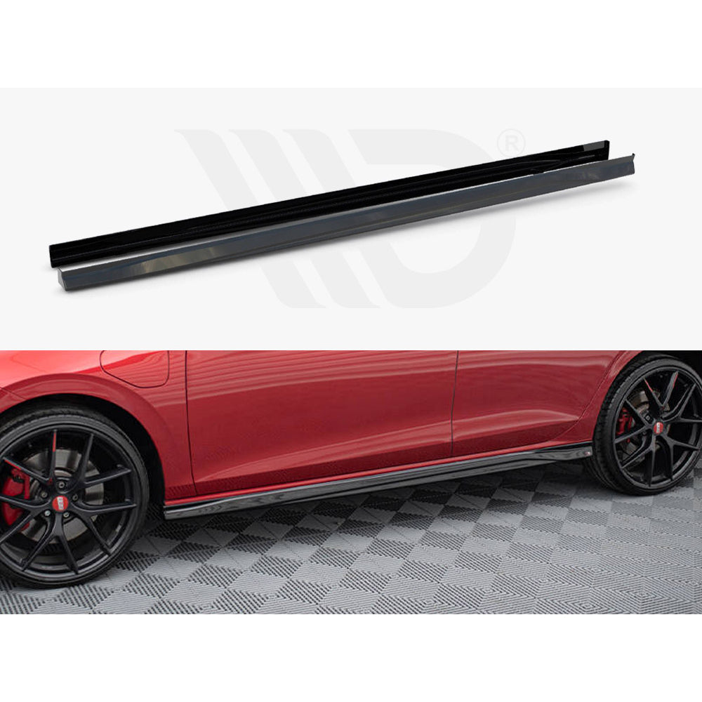 Maxton Design Street Plus Side Skirt Diffusers V3 - VW Golf GTI Mk8