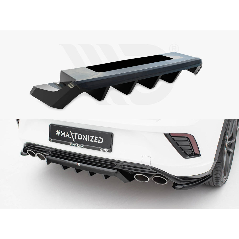 Maxton Design Street Plus Central Rear Splitter - VW T-Roc R