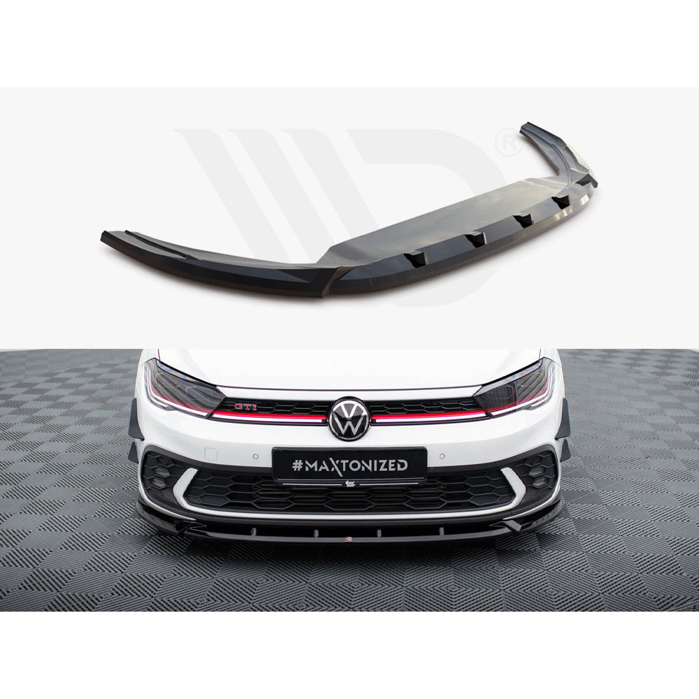 Divisor delantero Maxton Design Street Plus V2 - VW Polo GTI Mk6.5 (BZ) Facelift