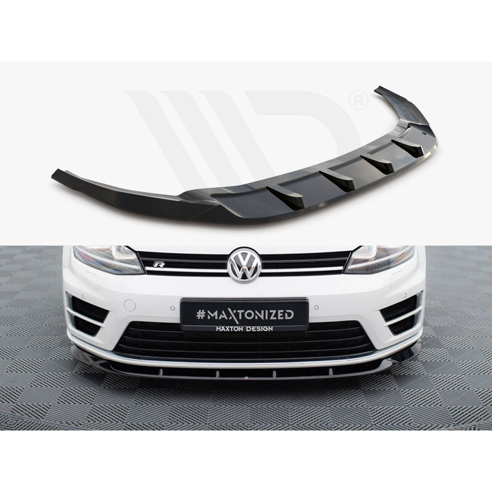 Maxton Design Street Plus Front Splitter V6 - VW Golf R Mk7