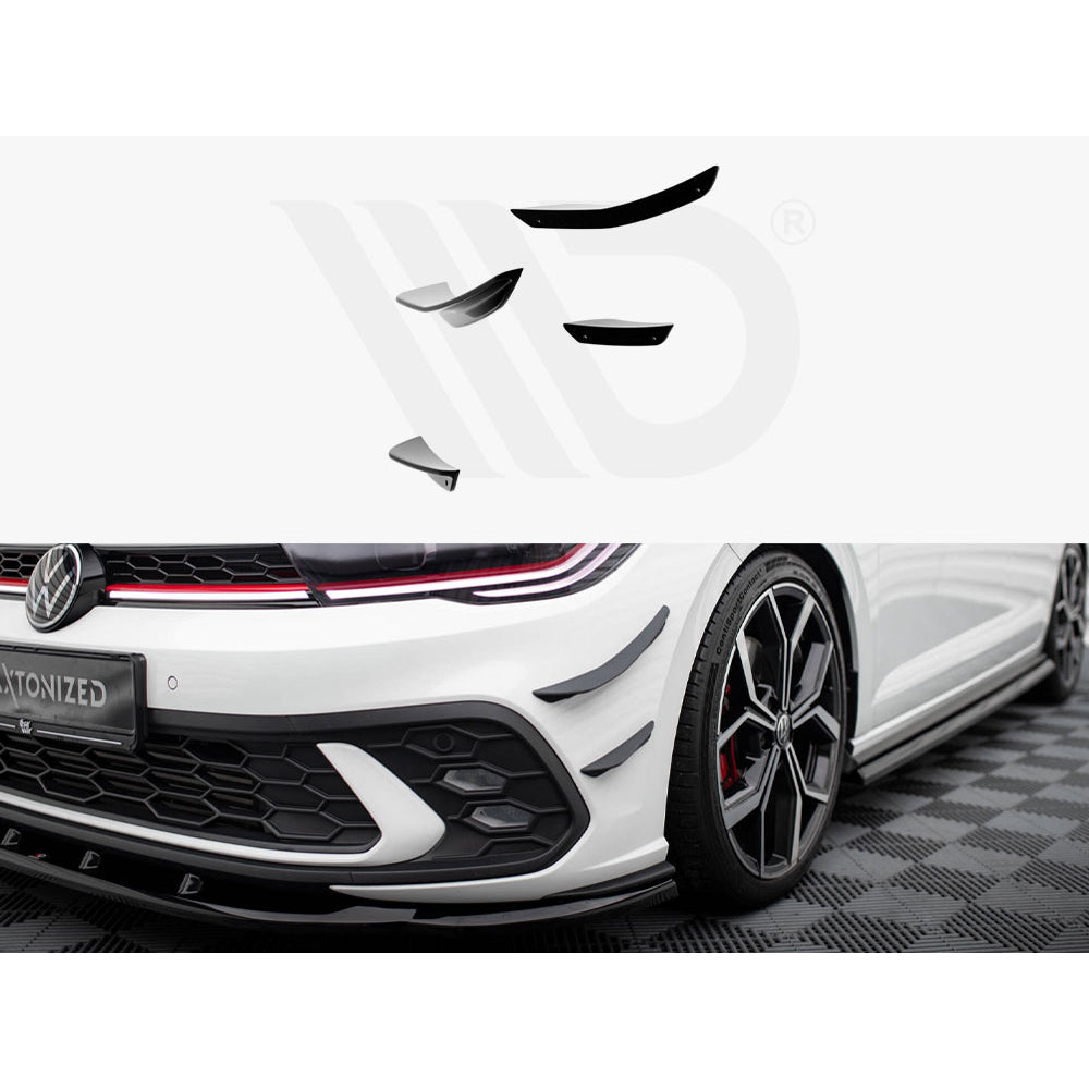 Maxton Design Street Plus Front Canards - VW Polo GTI Mk6.5 (BZ) Facel ...