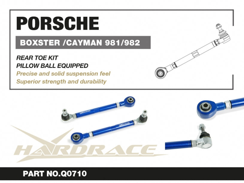 Kit de convergencia trasera Hardrace (ajustable) - Porsche Boxster/Cayman 981/718 