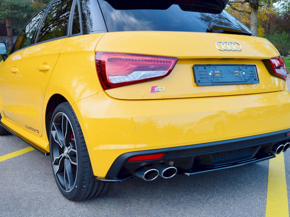 Maxton Design Street Plus Rear Side Splitters - Audi S1 8X