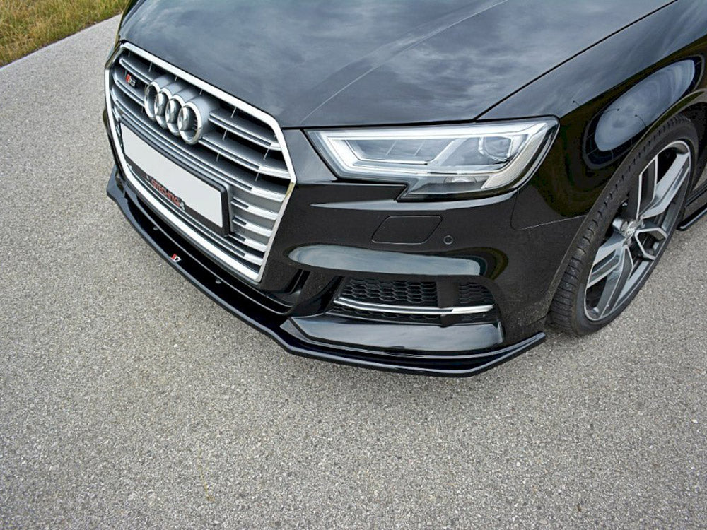 Maxton Design Street Plus Front Splitter V1 - Audi S3 8V Saloon Facelift