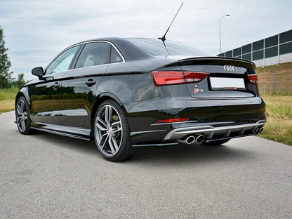 Maxton Design Street Plus Rear Side Splitters V1 - Audi S3 8V Saloon Facelift