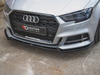 Maxton Design Street Plus Front Splitter V3 - Audi S3 8V Saloon Facelift