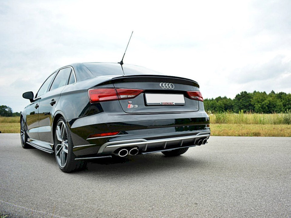 Maxton Design Street Plus Central Rear Splitter - Audi S3 8V Saloon Facelift