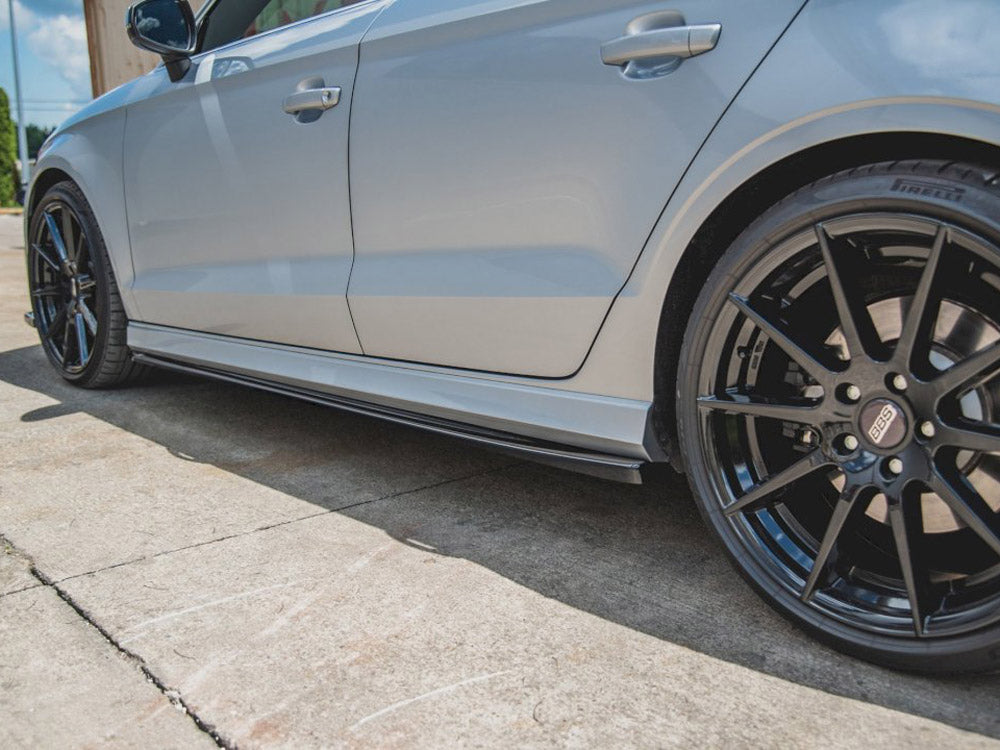 Maxton Design Street Plus Side Skirt Diffusers V2 - Audi S3 8V.2 Saloon Facelift