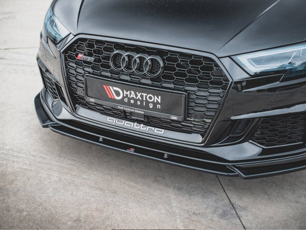 Maxton Design Street Plus Front Splitter V4 - Audi RS3 8V Facelift