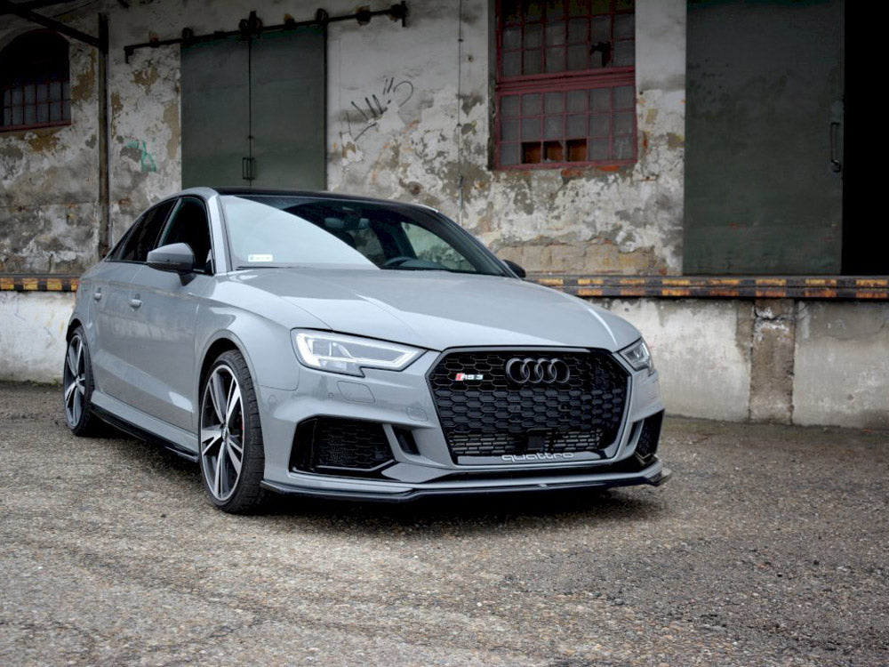 Maxton Design Street Plus Front Splitter V2 - Audi RS3 8V Saloon Facelift