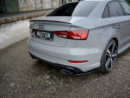 Maxton Design Street Plus Rear Side Splitters V1 - Audi RS3 8V Saloon Facelift