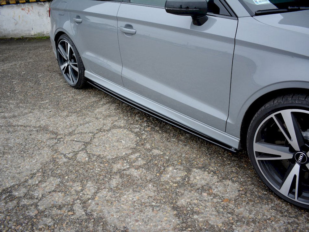 Maxton Design Street Plus Side Skirt Diffusers V1 - Audi RS3 8V Saloon Facelift