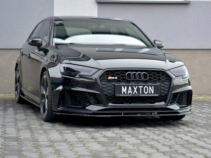 Maxton Design Street Plus Front Splitter V1 - Audi RS3 8V Facelift