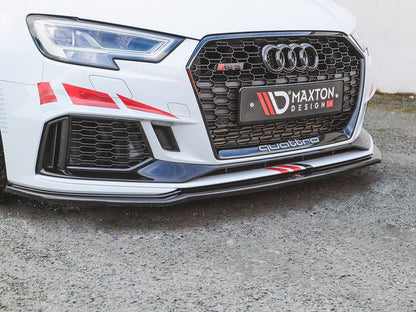 Maxton Design Street Plus Front Splitter V2 - Audi RS3 8V Facelift