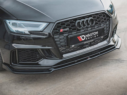 Maxton Design Street Plus Front Splitter V3 - Audi RS3 8V Facelift