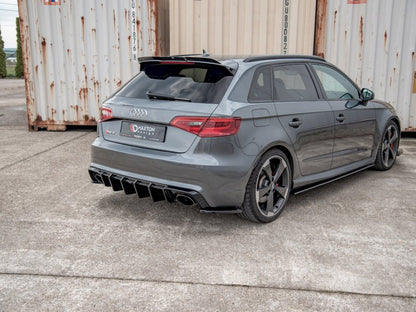 Maxton Design Street Plus Rear Side Splitters V2 - Audi RS3 8V Sportback