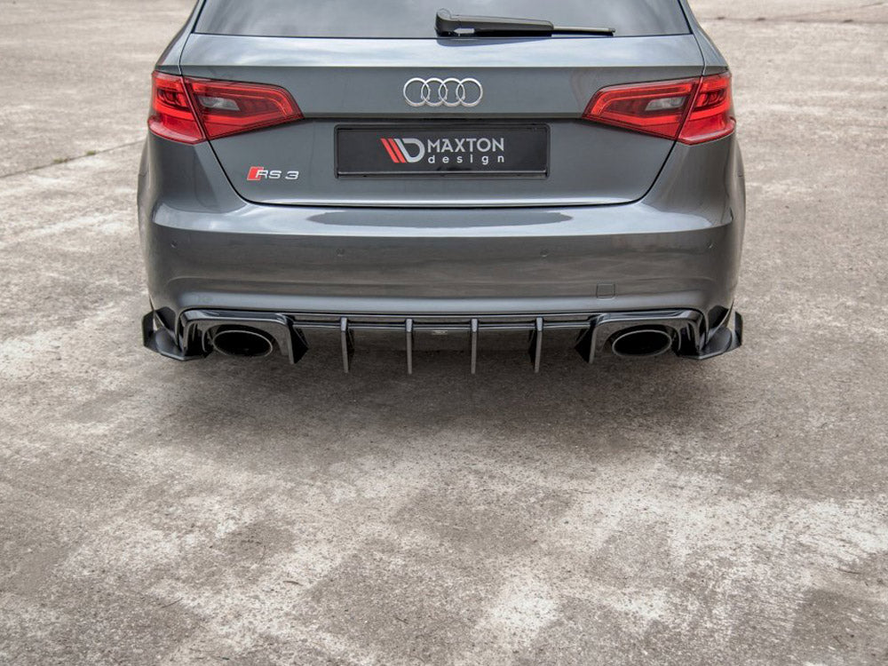 Maxton Design Street Pro Rear Side Splitters + Flaps - Audi RS3 8V Sportback