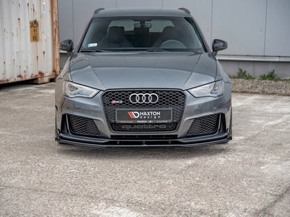 Maxton Design Street Pro Front Splitter + Flaps - Audi RS3 8V