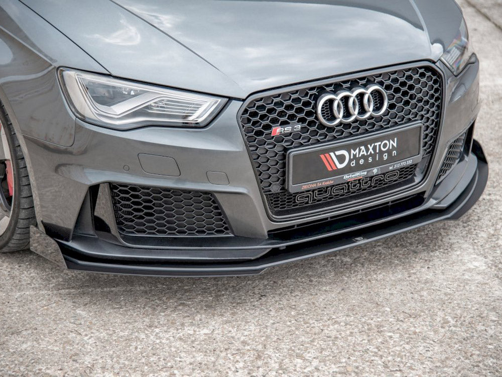 Maxton Design Street Pro Front Splitter + Flaps - Audi RS3 8V