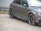 Maxton Design Street Pro Side Skirt Diffusers + Flaps - Audi RS3 8V Sportback